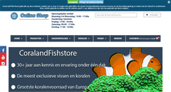 Desktop Screenshot of coralandfishstore.nl
