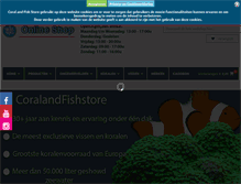 Tablet Screenshot of coralandfishstore.nl
